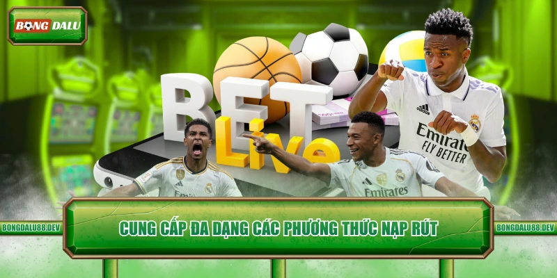 Cung cấp đa dạng các phương thức nạp rút